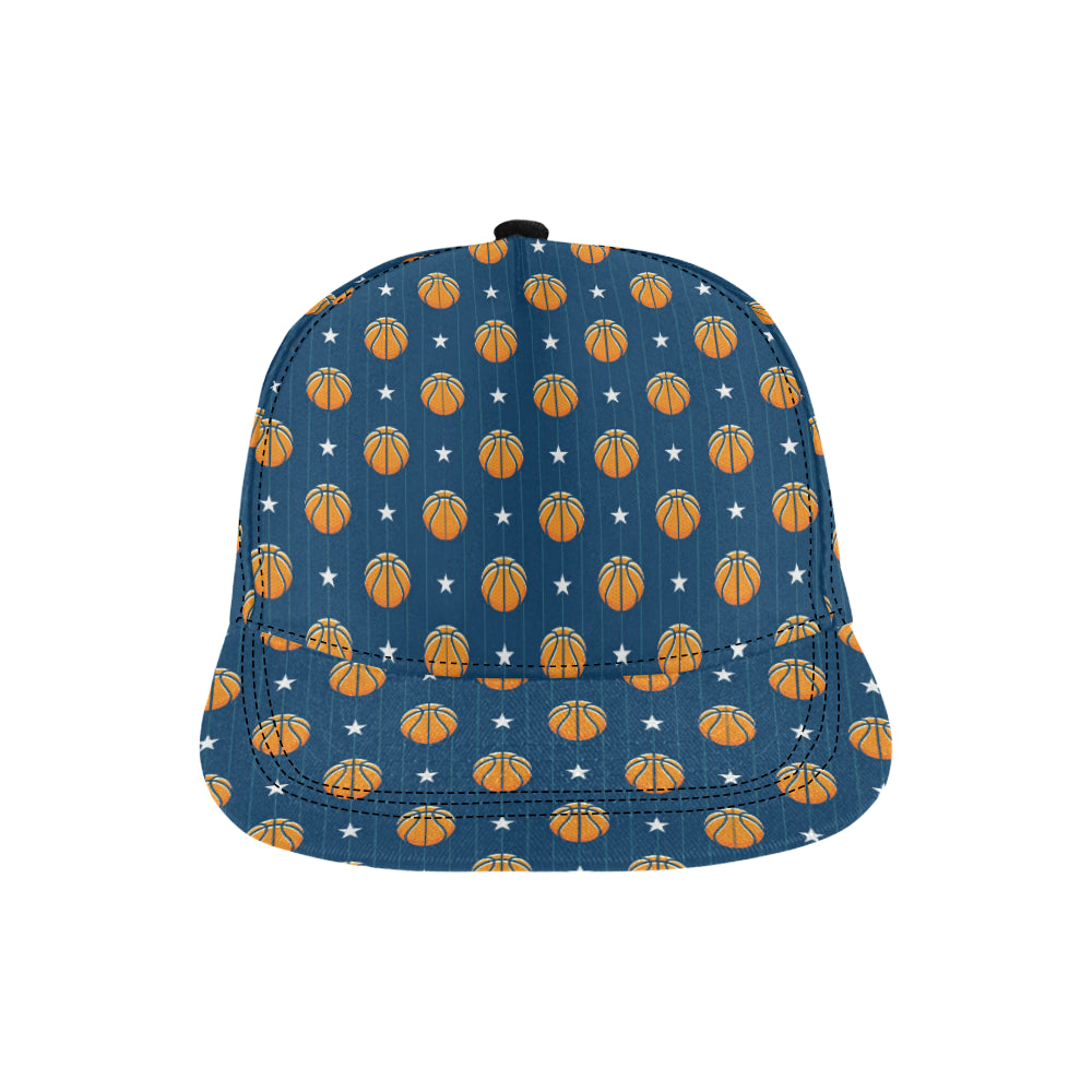 Basketball Star Print Pattern Snapback Cap