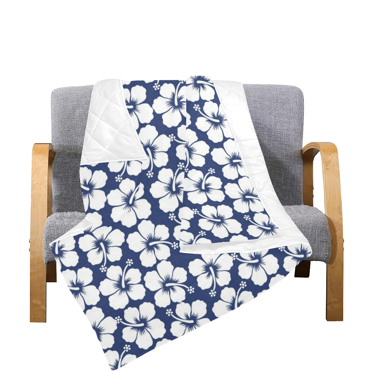 Hibiscus Pattern Print Design HB013 Premium Quilt
