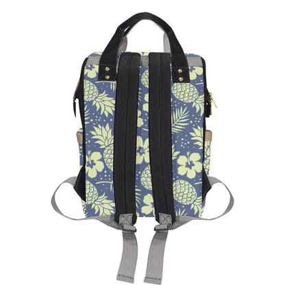 Pineapple Pattern Print Design PP07 Diaper Bag Backpack