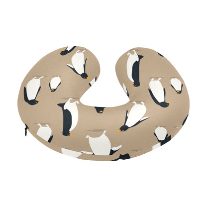 Penguin Pattern Print Design A01 U-Shaped Travel Neck Pillow