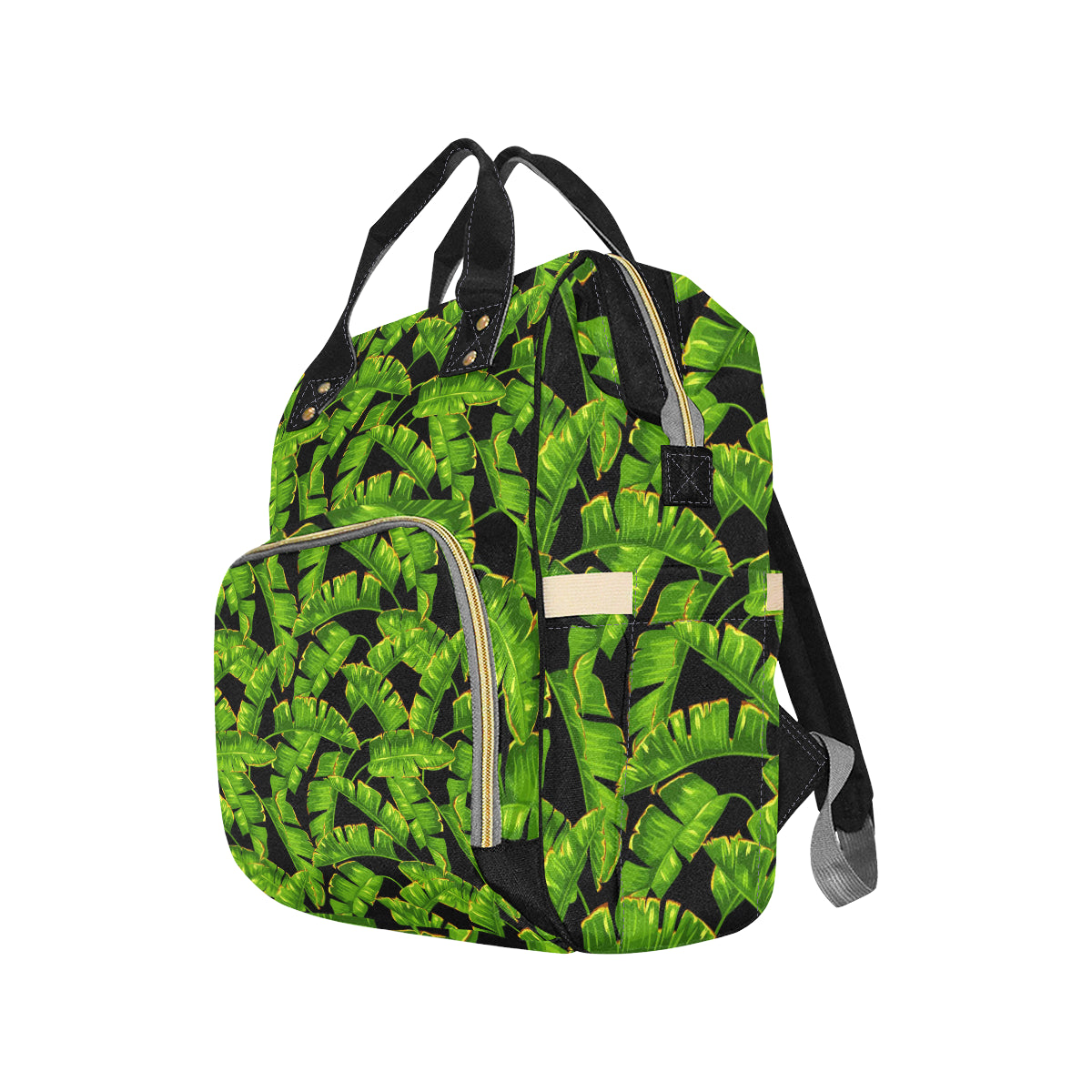Banana Leaf Pattern Print Design BL06 Diaper Bag Backpack