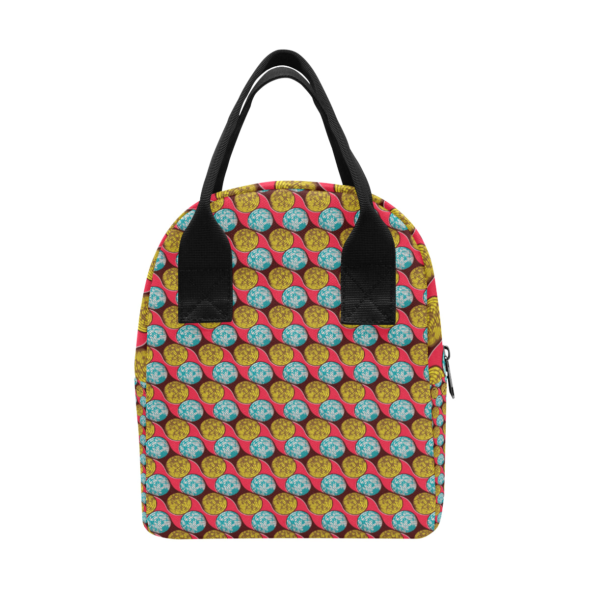 African Fashion Print Pattern Insulated Lunch Bag