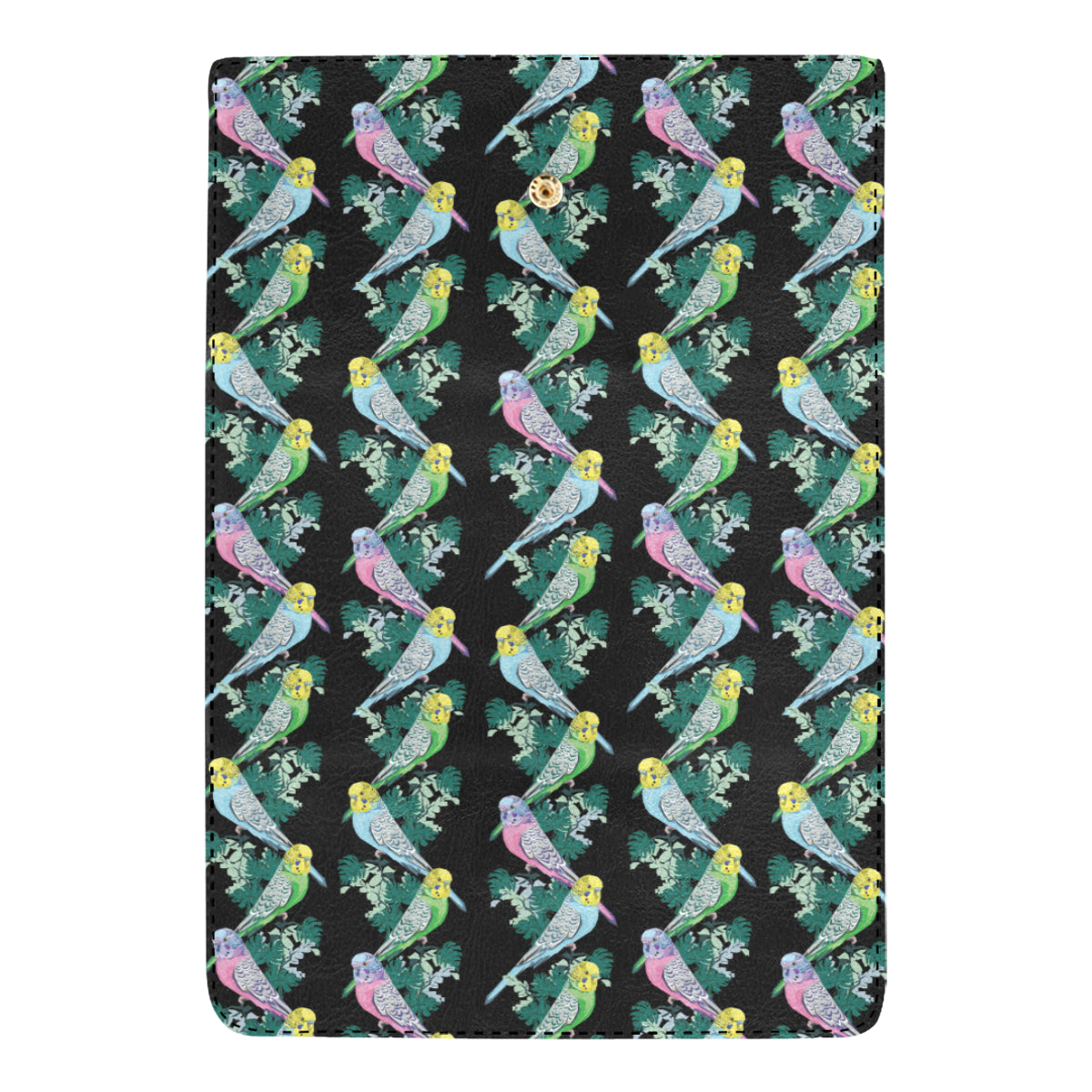Budgerigar Pattern Print Design 03 Women's Trifold Wallet