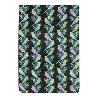 Budgerigar Pattern Print Design 03 Women's Trifold Wallet