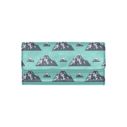 Mountain Pattern Print Design 01 Women's Trifold Wallet