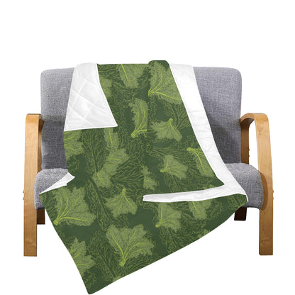 Kale Pattern Print Design 01 Premium Quilt