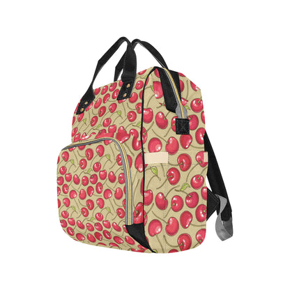 Cherry Pattern Print Design CH05 Diaper Bag Backpack