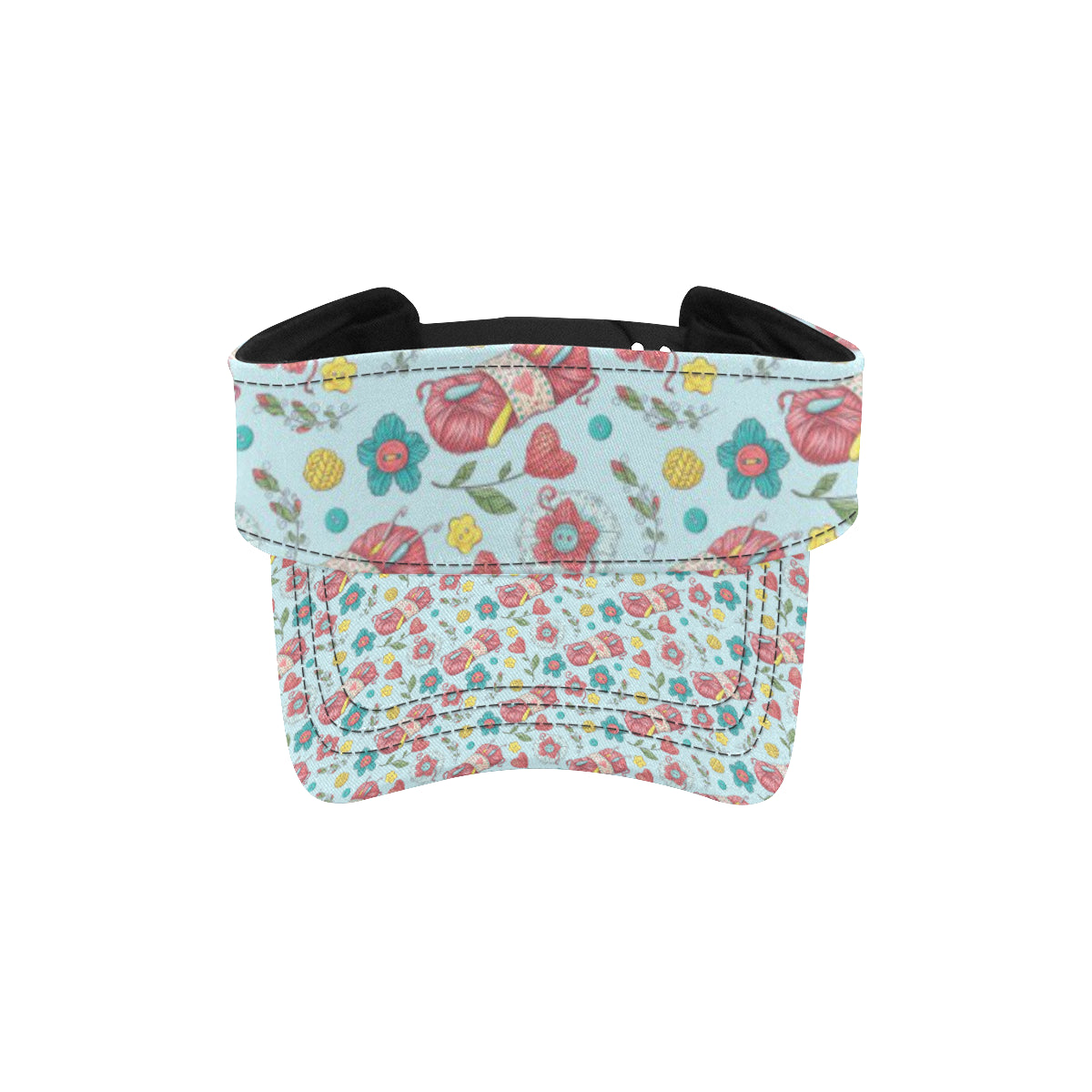 Crochet Pattern Print Design 01 Unisex Sun Visor