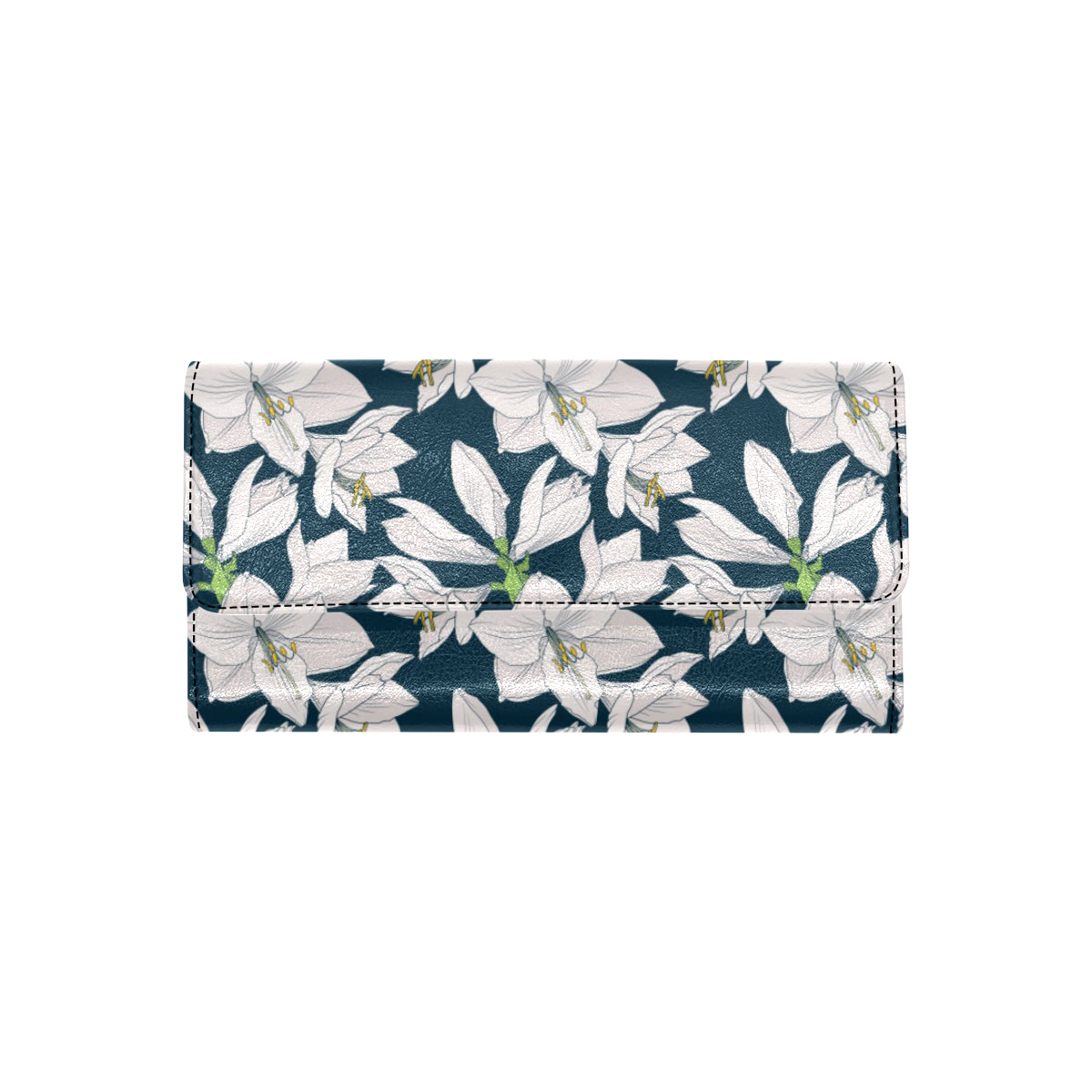 Amaryllis Pattern Print Design AL02 Women's Trifold Wallet