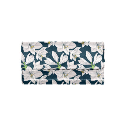 Amaryllis Pattern Print Design AL02 Women's Trifold Wallet