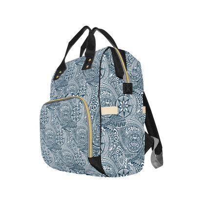 Polynesian Pattern Print Design A03 Diaper Bag Backpack
