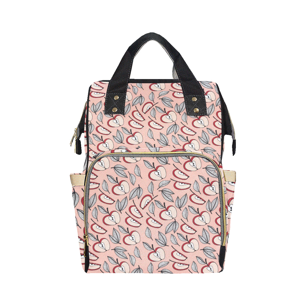 Apple Pattern Print Design AP04 Diaper Bag Backpack