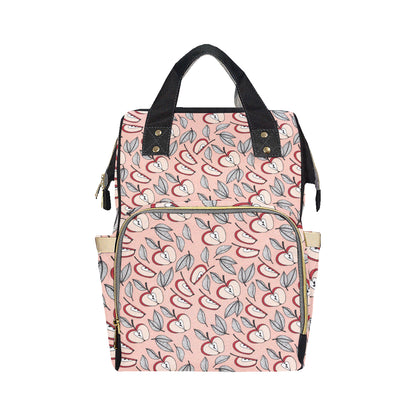 Apple Pattern Print Design AP04 Diaper Bag Backpack