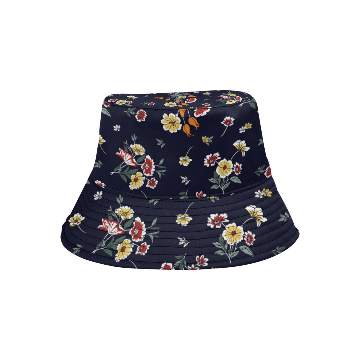 Summer Floral Pattern Print Design SF01 Unisex Bucket Hat