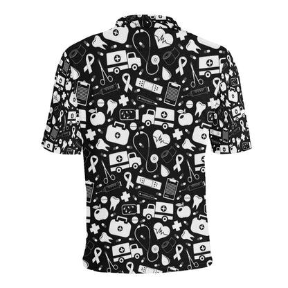 Medical Pattern Print Design 01 Men Polo Shirt