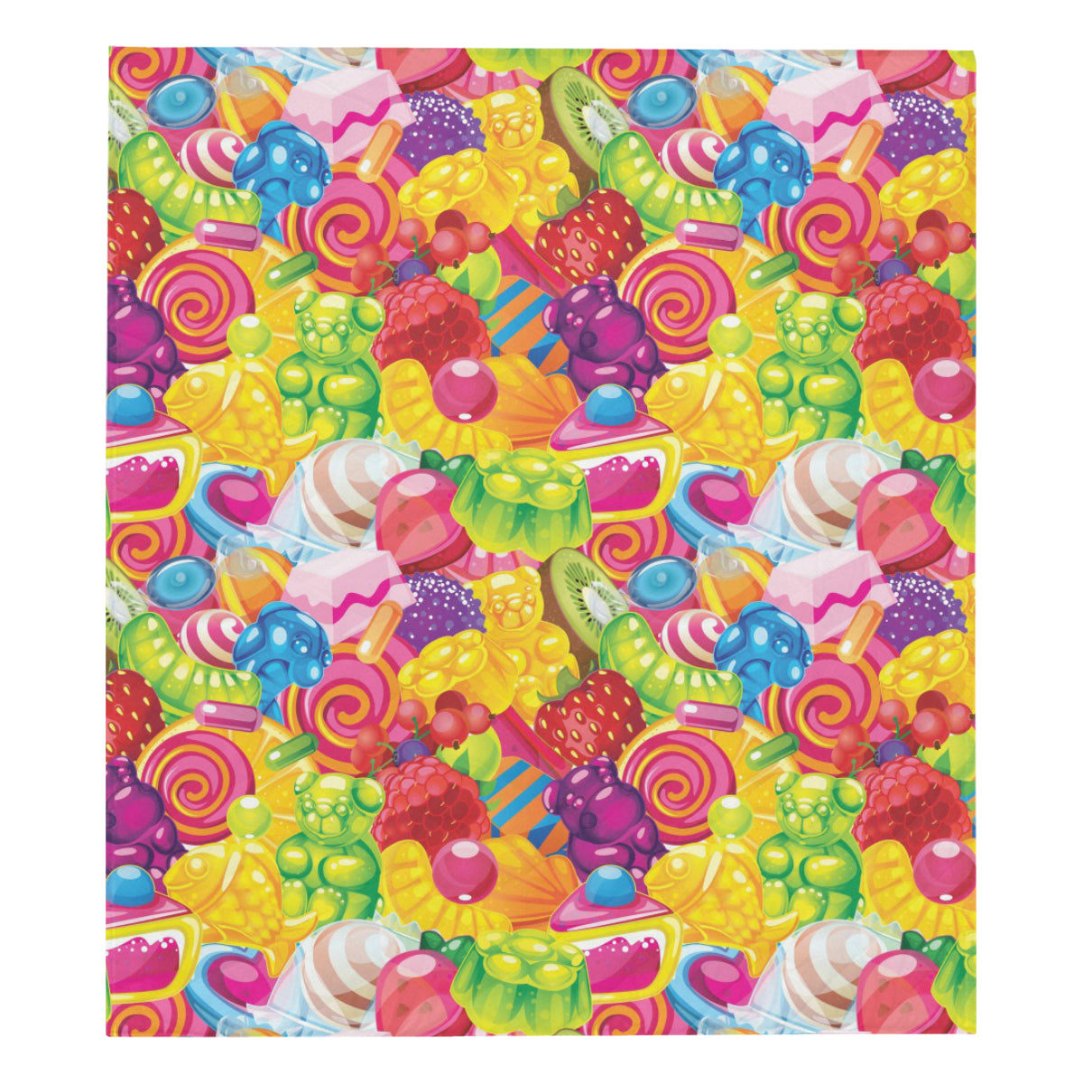 Candy Pattern Print Design CA01 Premium Quilt