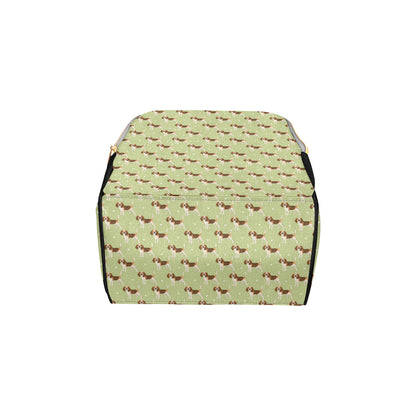 Beagle Pattern Print Design 07 Diaper Bag Backpack