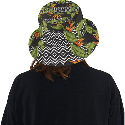 Bird Of Paradise Pattern Print Design BOP07 Unisex Bucket Hat
