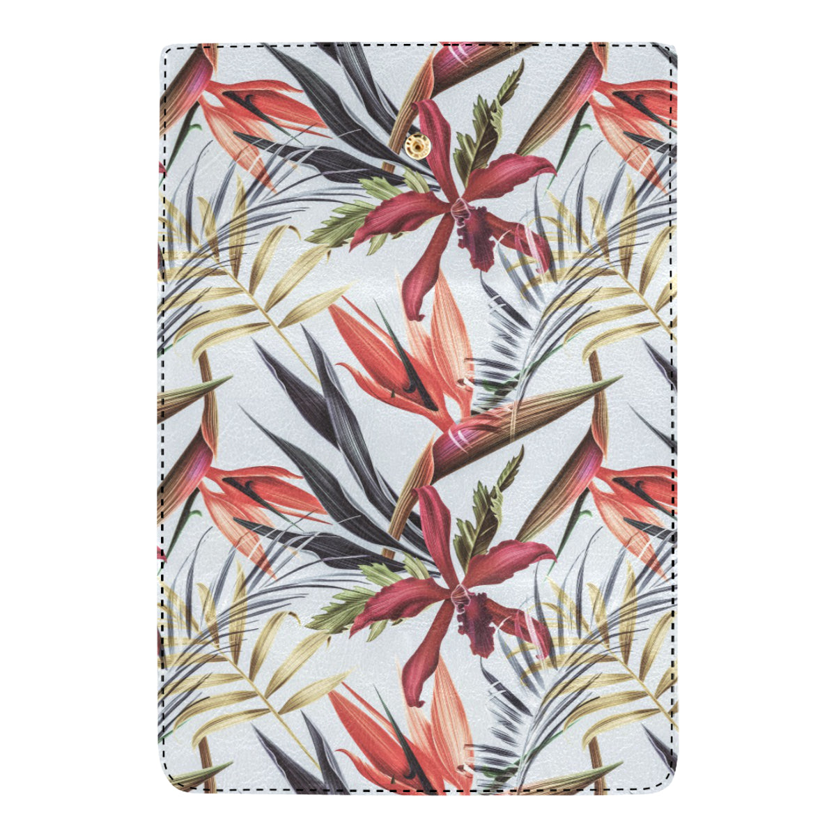 Tropical Flower Pattern Print Design TF021 Women's Trifold Wallet