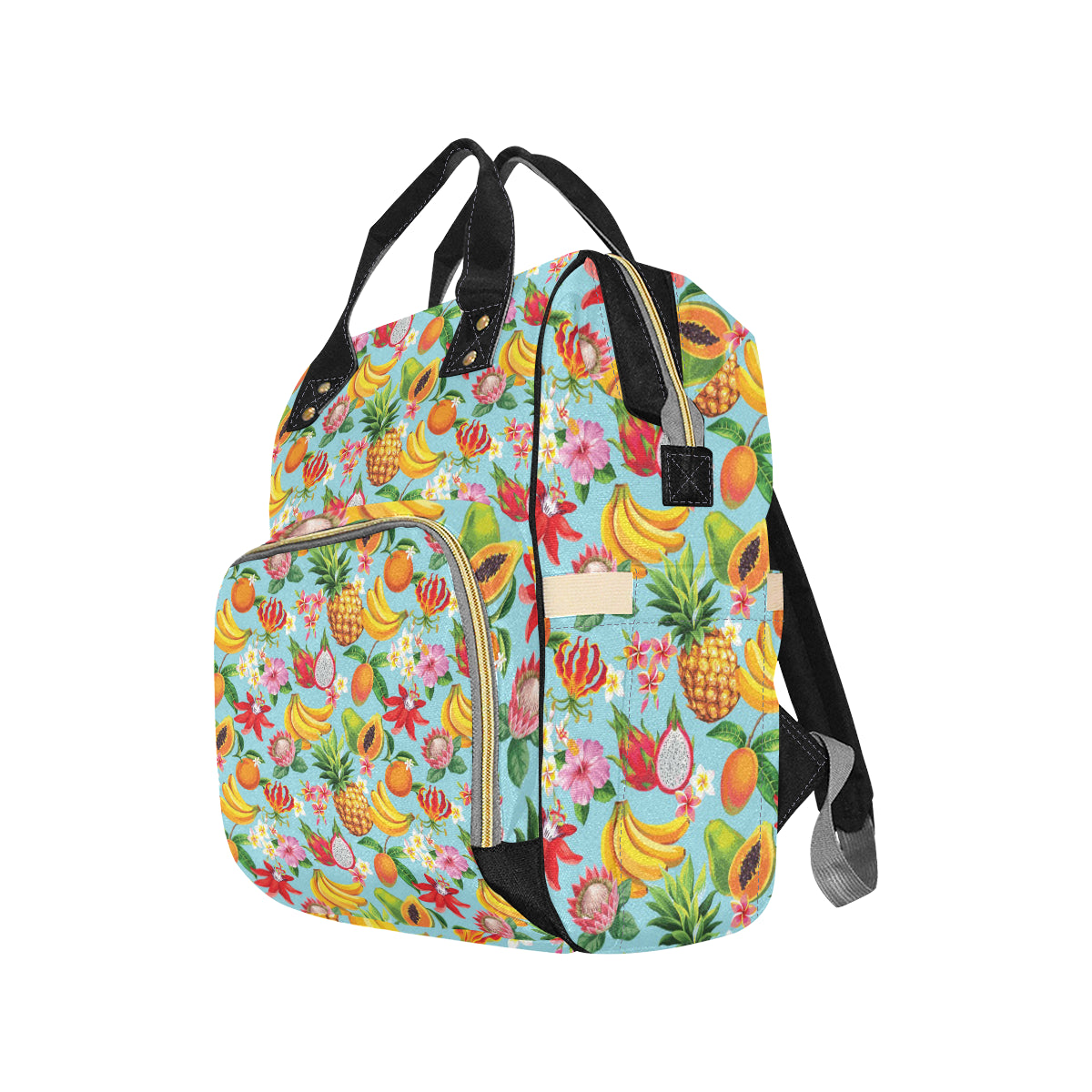 Tropical Fruits Pattern Print Design TF01 Diaper Bag Backpack