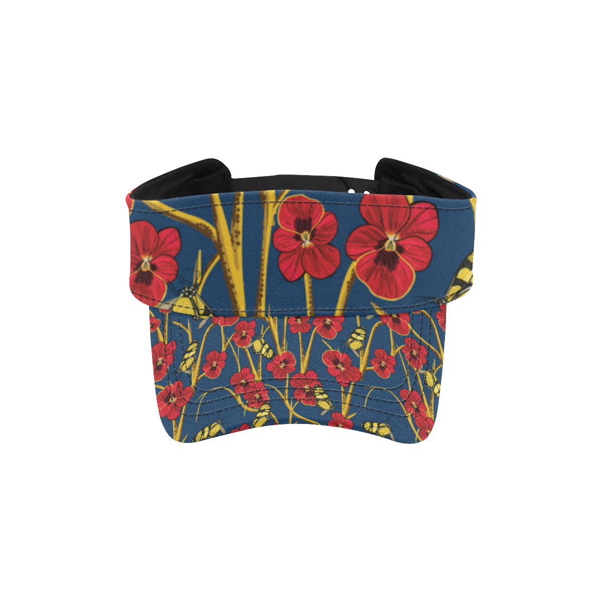 Pansy Pattern Print Design A01 Unisex Sun Visor