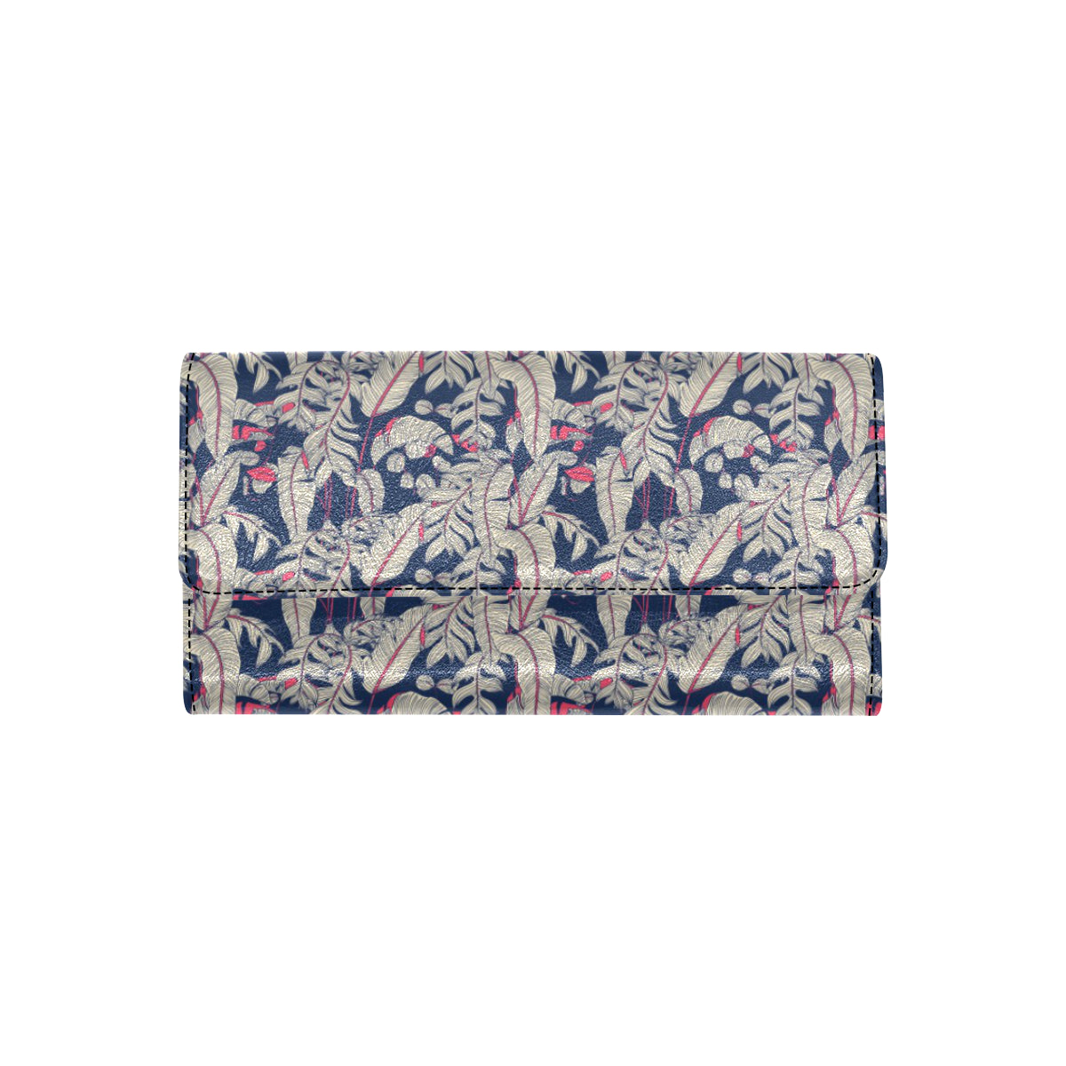 Bird Of Paradise Pattern Print Design 03 Women's Trifold Wallet