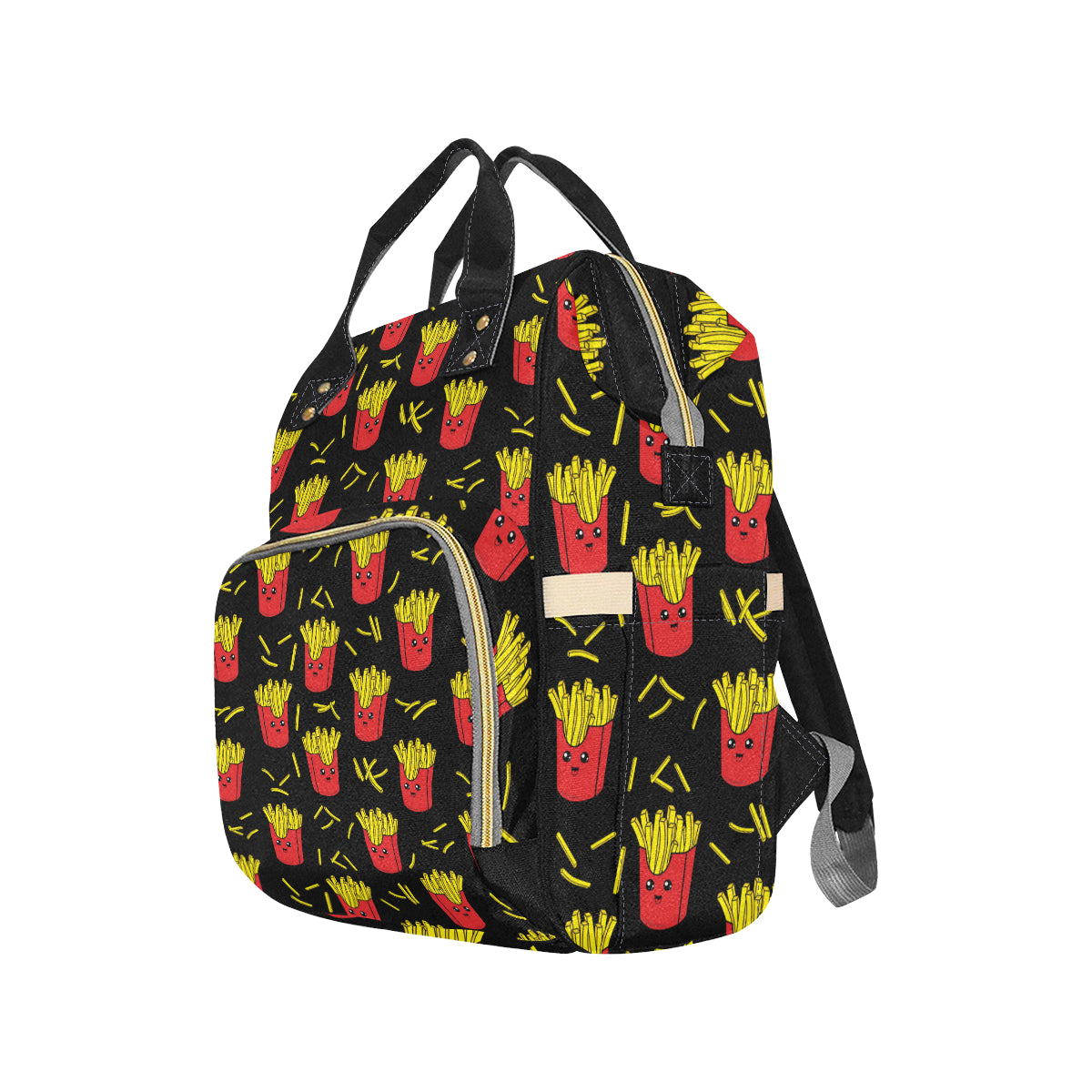 French Fried Pattern Print Design 03 Diaper Bag Backpack