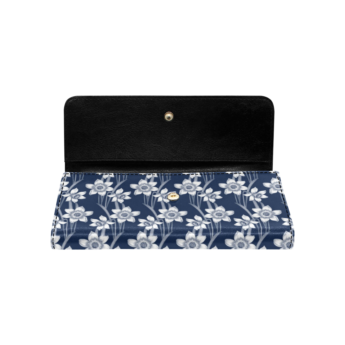 Daffodils Pattern Print Design DF09 Women's Trifold Wallet