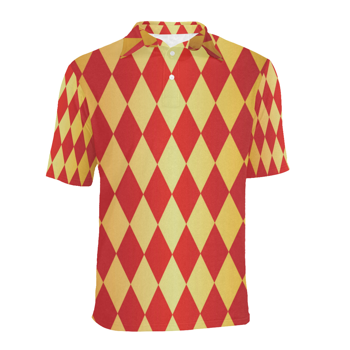 Harlequin Pattern Print Design 03 Men Polo Shirt