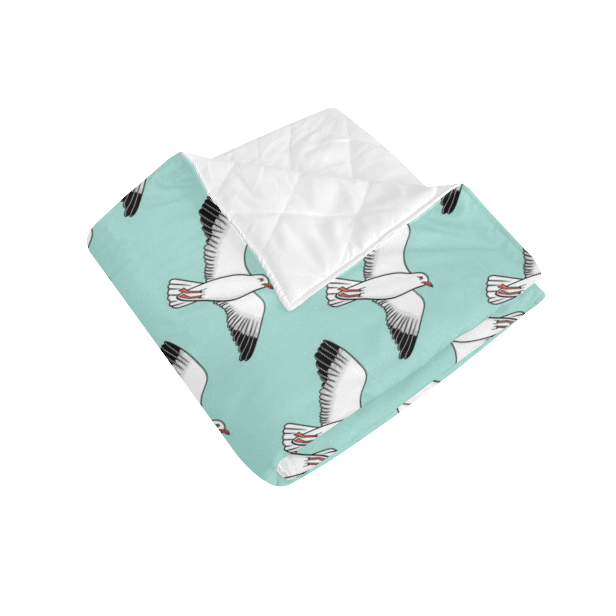 Pigeon Pattern Print Design 02 Premium Quilt