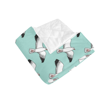 Pigeon Pattern Print Design 02 Premium Quilt