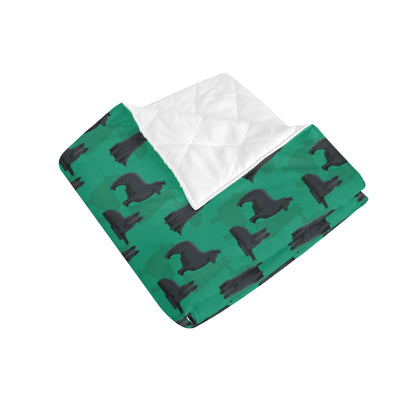 Belgian Sheepdog Pattern Print Design 01 Premium Quilt