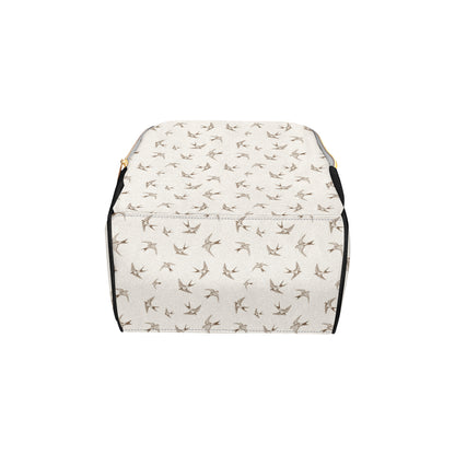 Swallow Bird Pattern Print Design 01 Diaper Bag Backpack