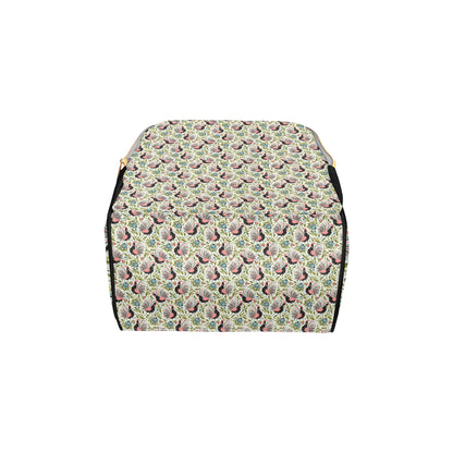 Rooster Print Design Diaper Bag Backpack