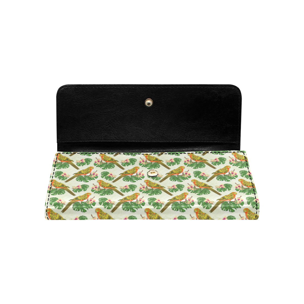Conures Pattern Print Design 01 Women's Trifold Wallet