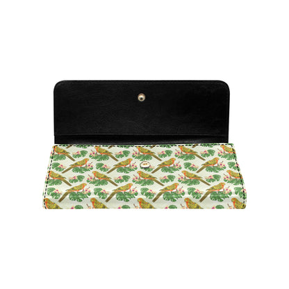 Conures Pattern Print Design 01 Women's Trifold Wallet