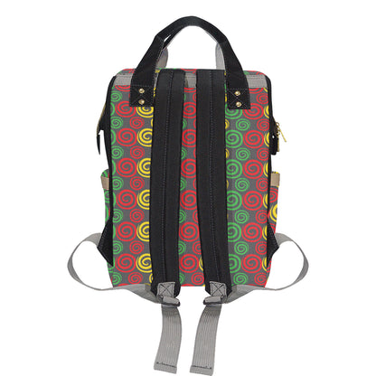 Rastafarian Pattern Print Design A05 Diaper Bag Backpack