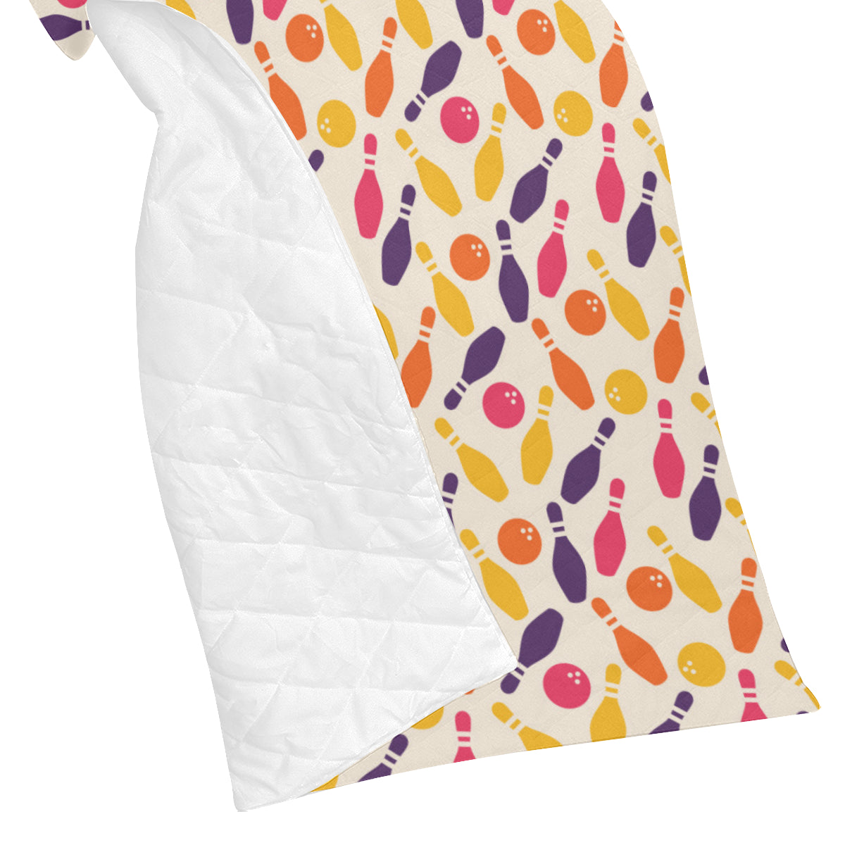Bowling Pattern Print Design 06 Premium Quilt