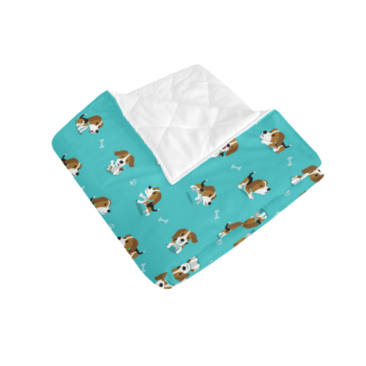 Beagle Pattern Print Design 05 Premium Quilt