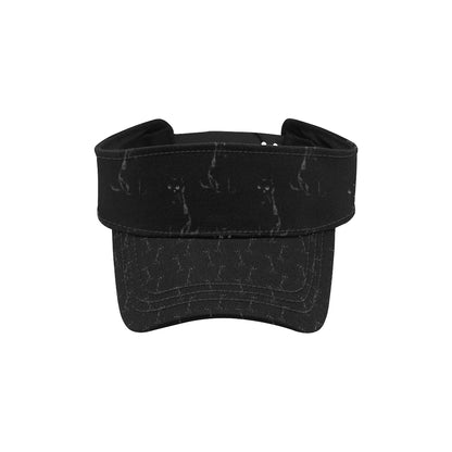 Black Cat Pattern Print Design 03 Unisex Sun Visor