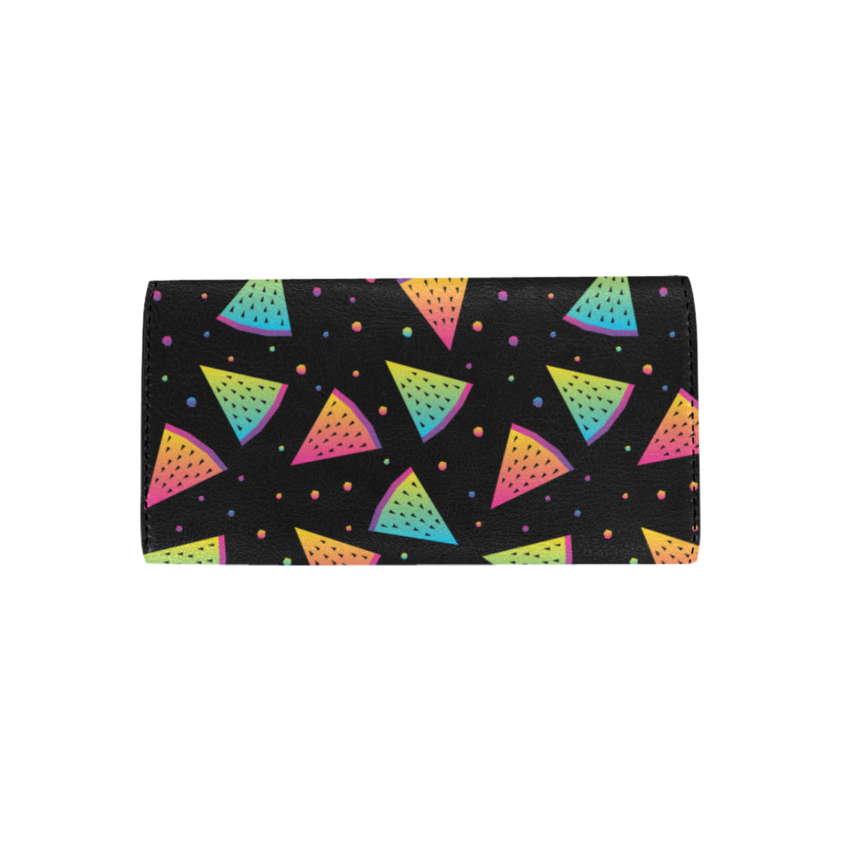 Rainbow Watermelon Pattern Print Design A04 Women's Trifold Wallet