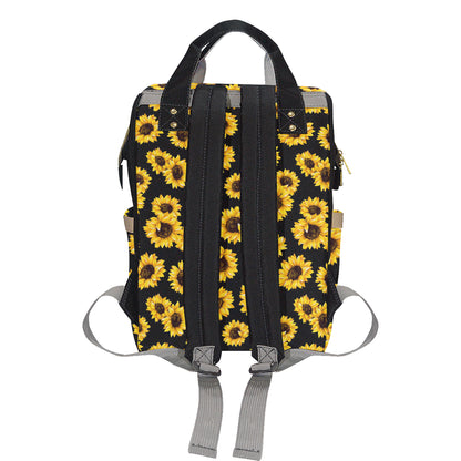 Sunflower Pattern Print Design SF05 Diaper Bag Backpack