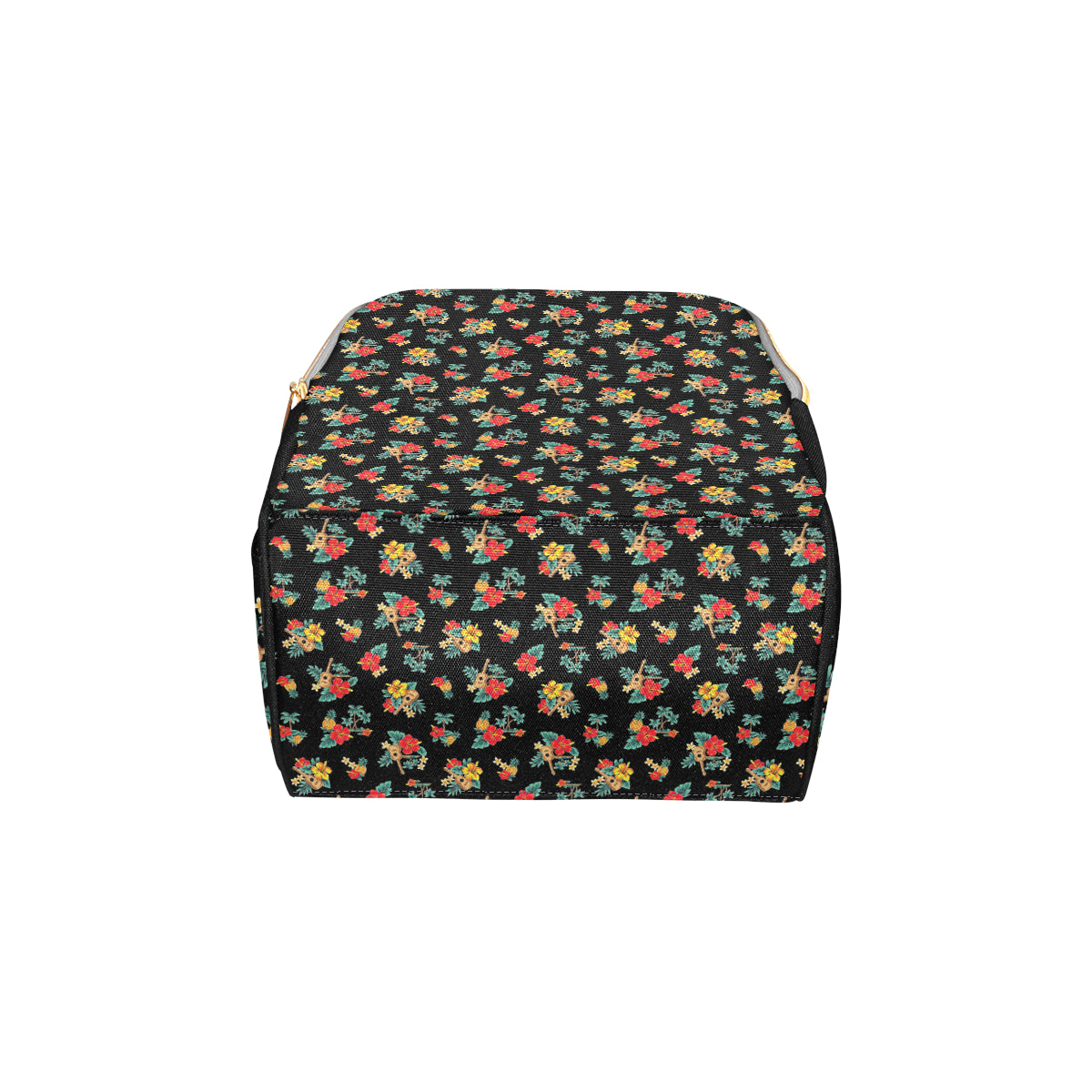 Hawaiian Flower Themed Print Diaper Bag Backpack