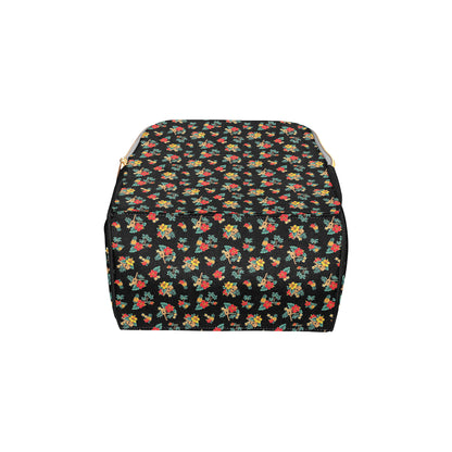 Hawaiian Flower Themed Print Diaper Bag Backpack