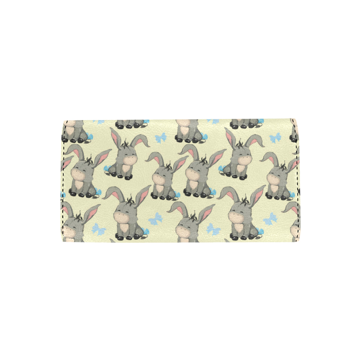 Donkey Baby Pattern Print Design 02 Women's Trifold Wallet