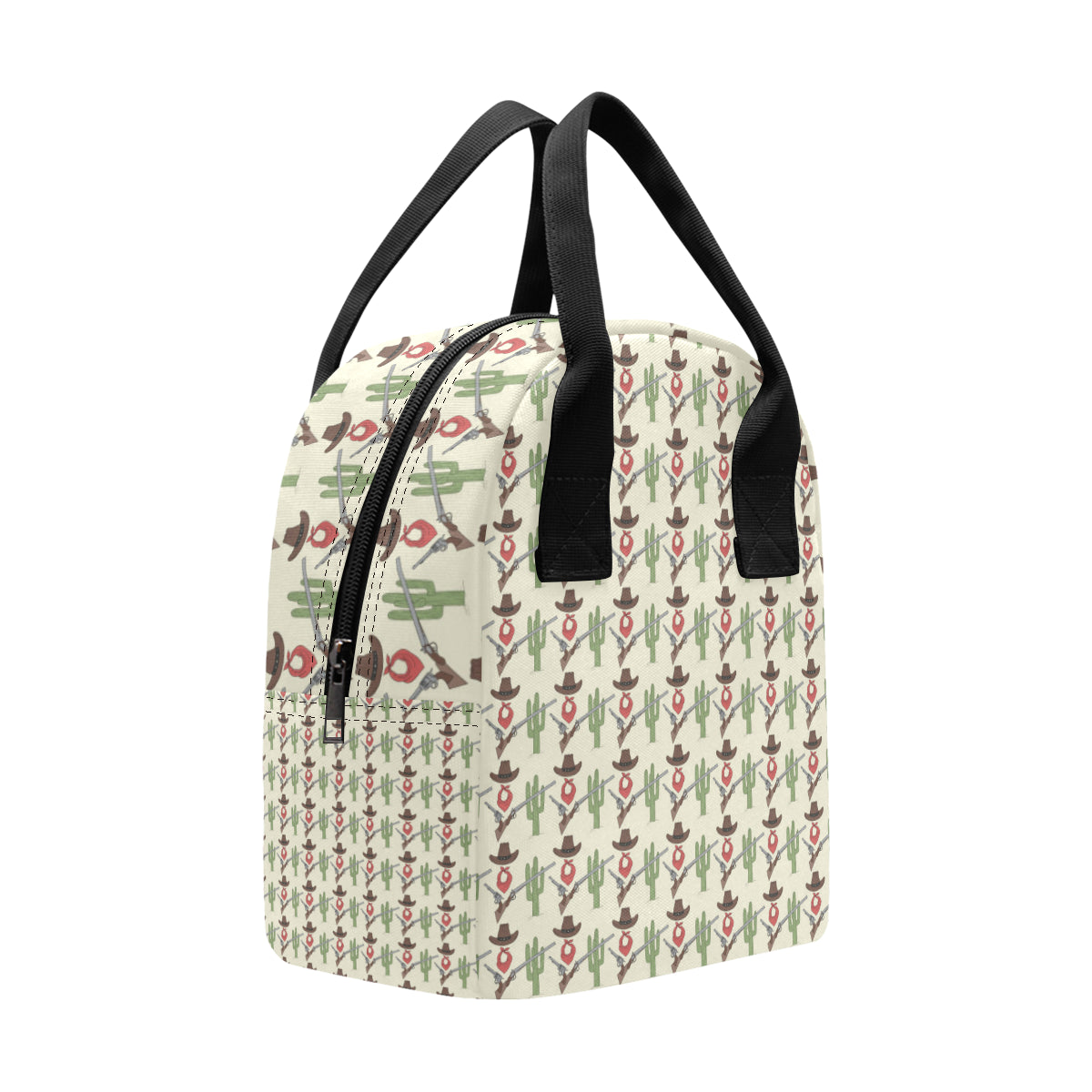 Western Cowboy Print Insulated Lunch Bag