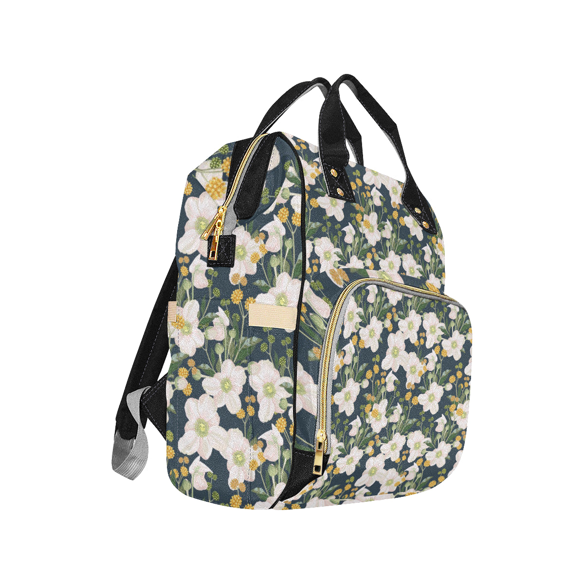 Anemone Pattern Print Design AM04 Diaper Bag Backpack