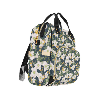 Anemone Pattern Print Design AM04 Diaper Bag Backpack