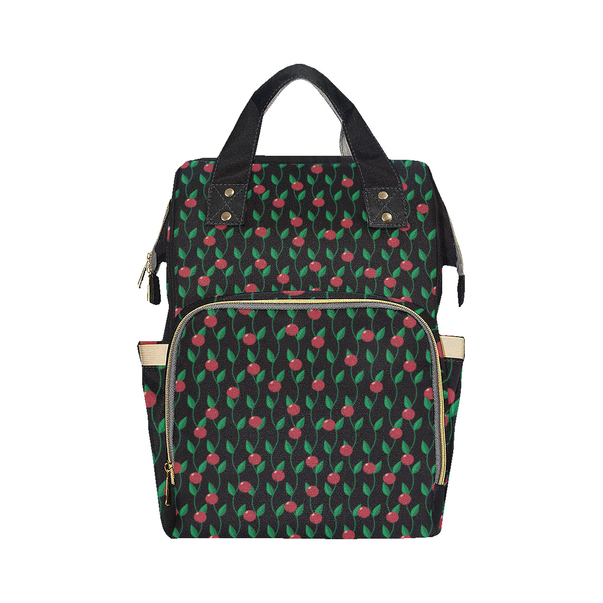 Cranberry Pattern Print Design CB01 Diaper Bag Backpack