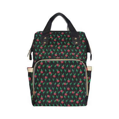 Cranberry Pattern Print Design CB01 Diaper Bag Backpack
